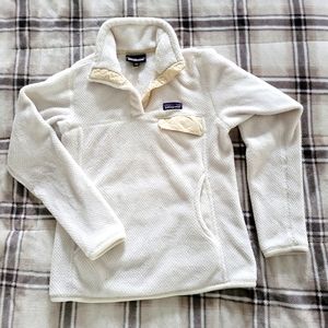 Patagonia Re-Tool Snap-T Fleece Pullover Raw Linen White